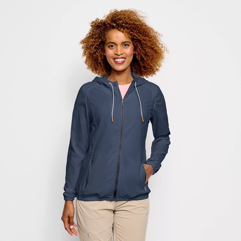 Orvis Women’s Open Air Caster Hooded Zip-Up Jacket – Surf