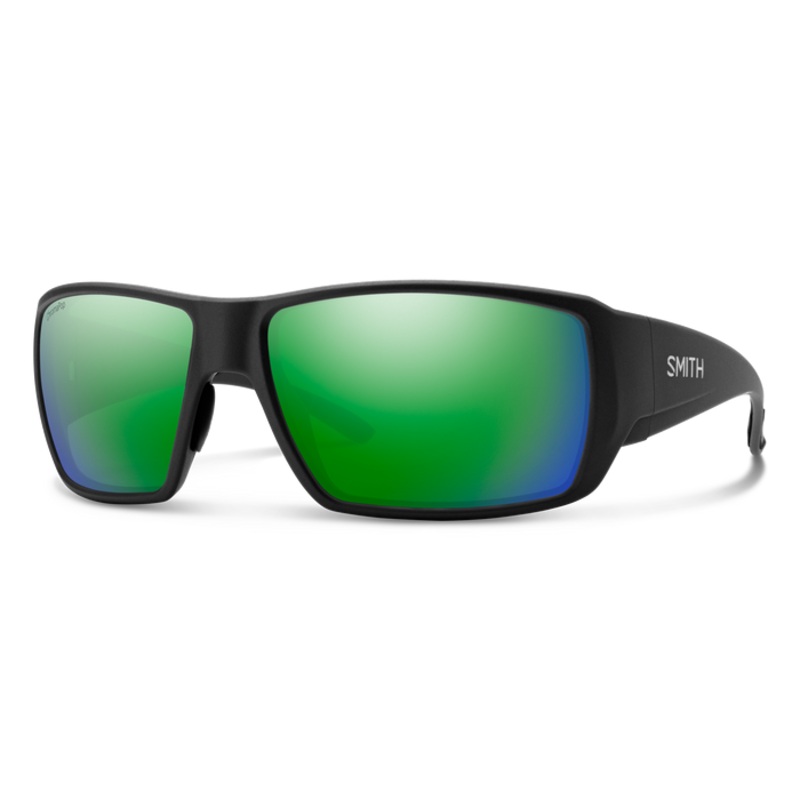 Smith Guide’s Choice XL Matte Black / ChromaPop Glass Polarized Green Mirror
