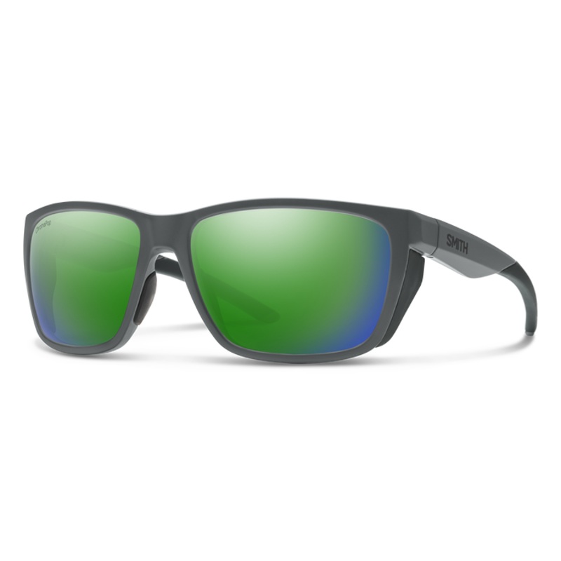 Smith Longfin Matte Cement / ChromaPop Polarized Green Mirror