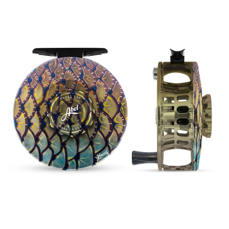 Abel SDF Solid Fly Reel – DeYoung Carp Flank – Size 6/7