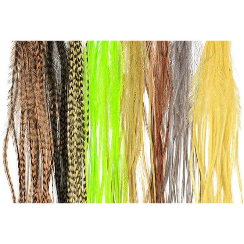 MFC Whiting 100 Pack|Black|Brown|Grizzly|Barred Dark Ginger|Medium Dun|Medium Ginger|White|12|14|16|18|10|20