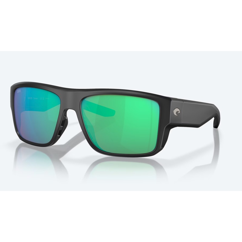 Costa Taxman Matte Black/Green Mirror 580G
