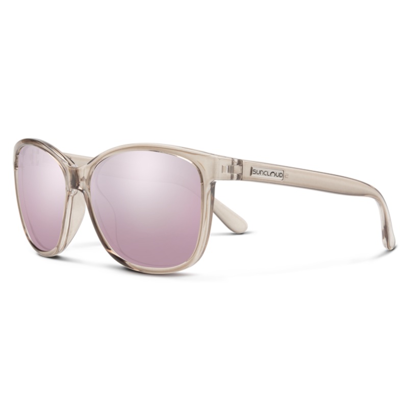 Suncloud Sashay Transparent Taupe / Polarized Pink Gold Mirror