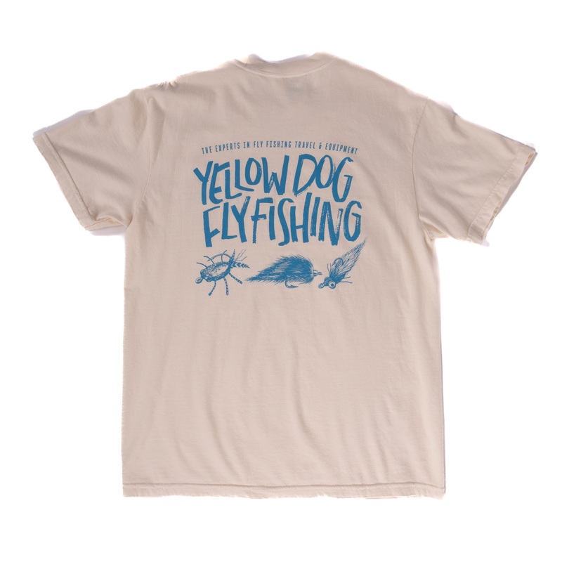 Yellow Dog Flyfishing Flats Flies T-Shirt – Ivory