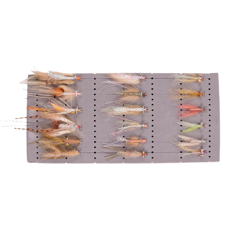 Bonefish Fly Assortment|12 Flies|18 Flies|24 Flies|12 Flies (With Box)|18 Flies (With Box)|24 Flies (With Box)
