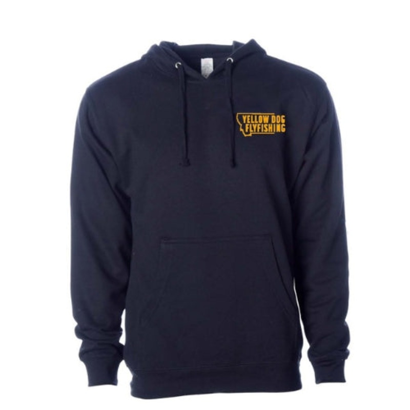 Yellow Dog Standing Dog Hoodie – Classic Navy