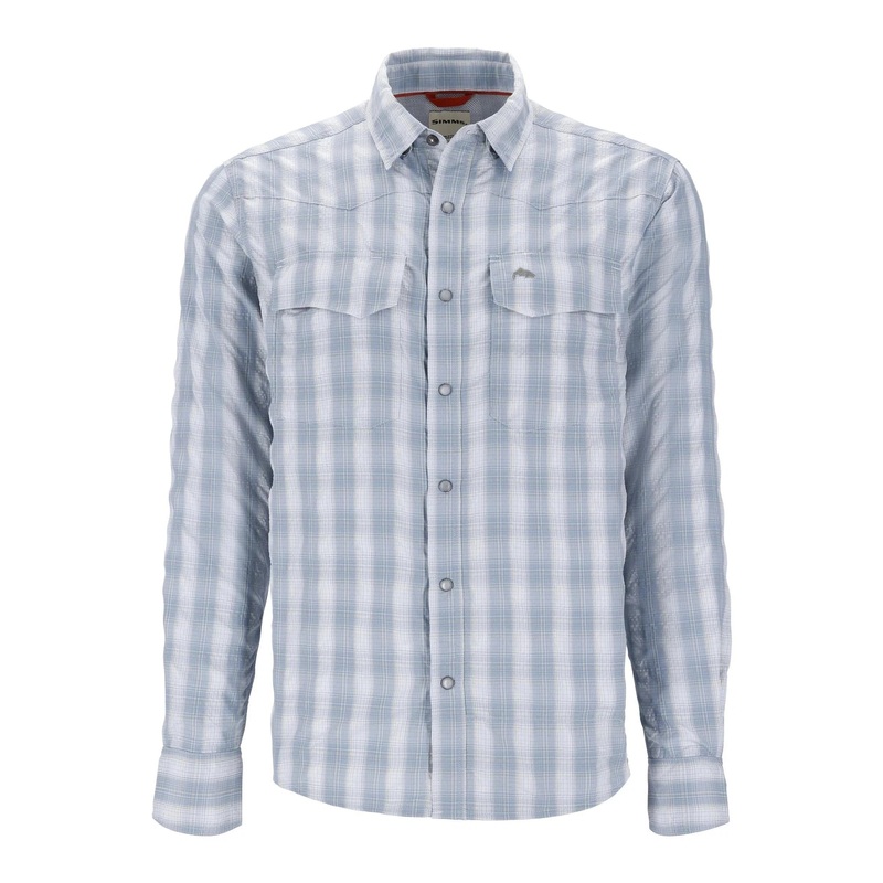 Simms Men’s Big Sky LS Shirt – Bimini Blue