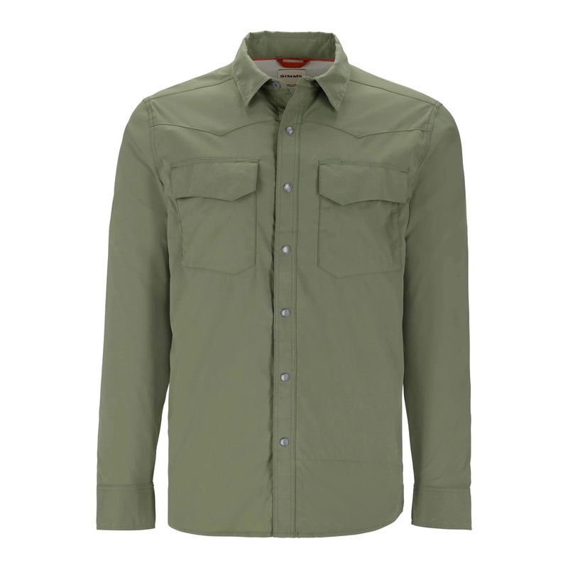 Simms Men’s Big Sky Tech LS Shirt – Willow