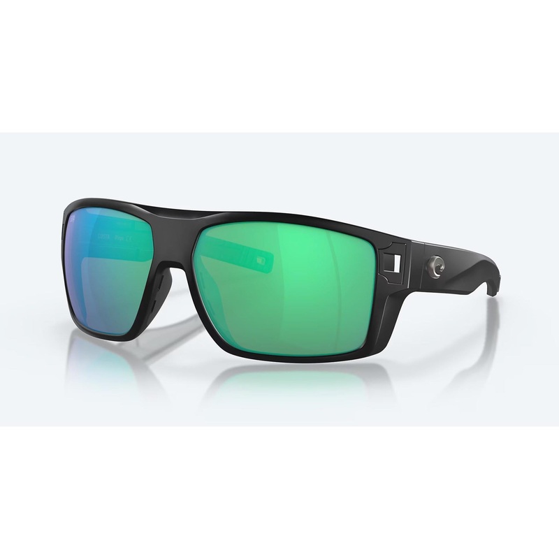 Costa Diego Matte Black/Green Mirror 580G