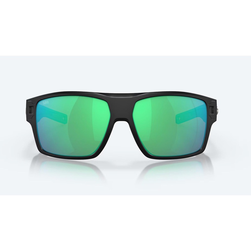 Costa Diego Matte Black/Green Mirror 580G