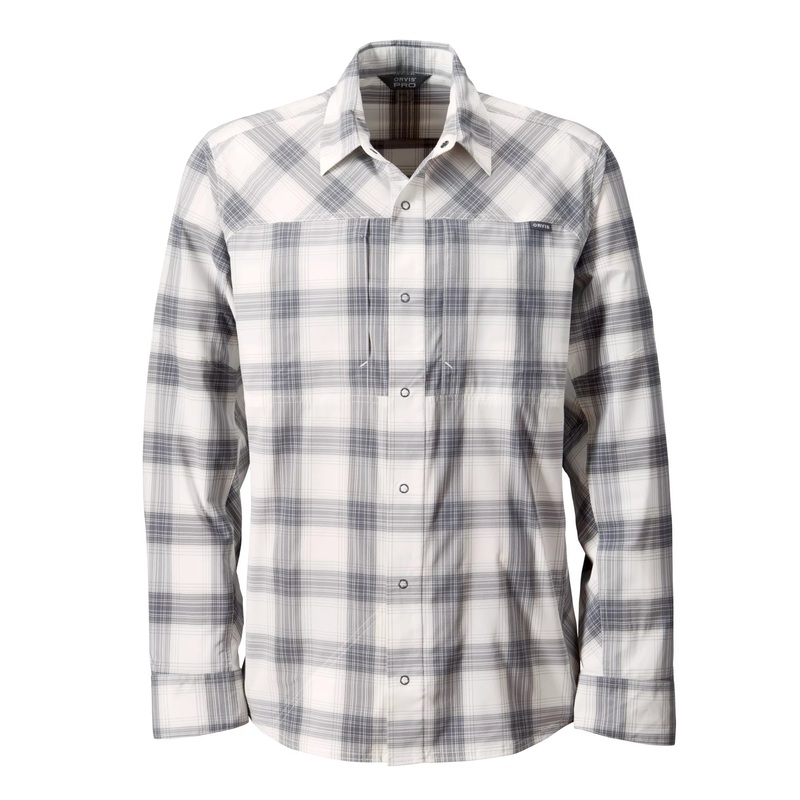 Orvis Men’s Pro Stretch Long-Sleeve Shirt – Ash Plaid