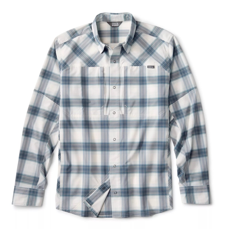 Orvis Men’s Pro Stretch Long-Sleeve Shirt – Storm Plaid