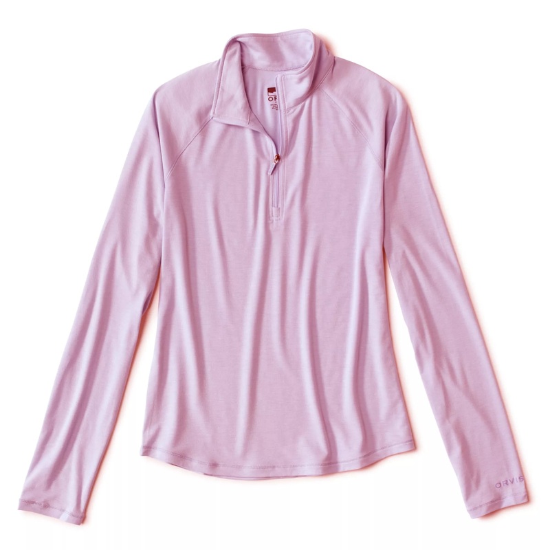 Orvis Women’s DriCast 1/4 Zip Pullover – Spring Lilac