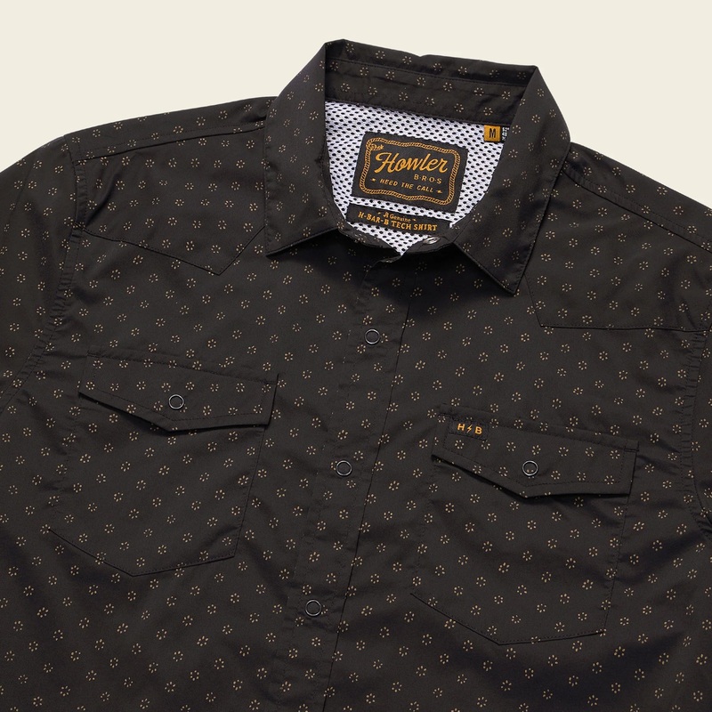 Howler Brothers H Bar B Tech Longsleeve Shirt – Little Puddles : Antique Black
