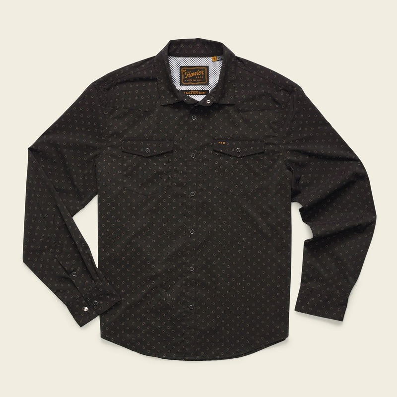 Howler Brothers H Bar B Tech Longsleeve Shirt – Little Puddles : Antique Black