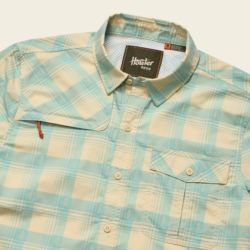 Howler Brothers Matagorda Longsleeve Shirt – Sheldon Dobby Plaid : Parchment