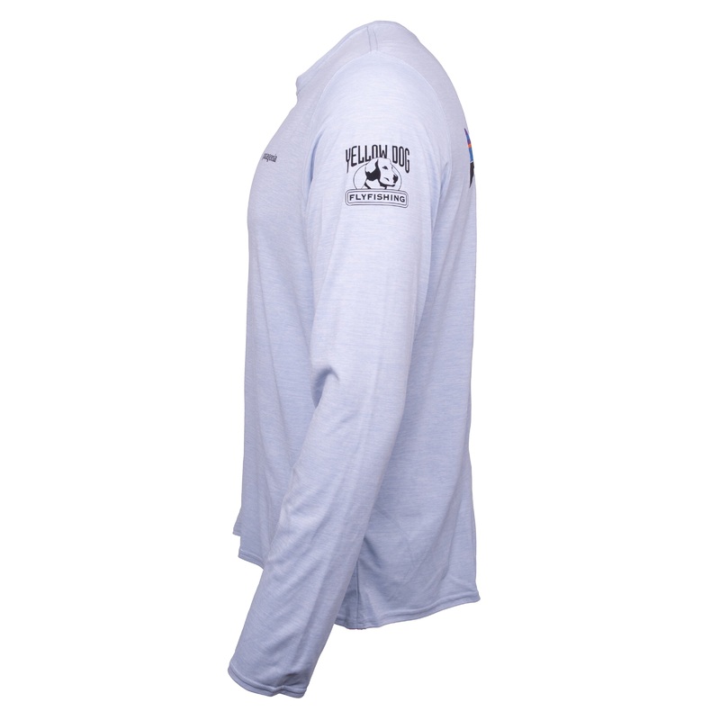 Patagonia Men’s Capilene Cool Daily Graphic Shirt – YD Logo – Fleck Blue