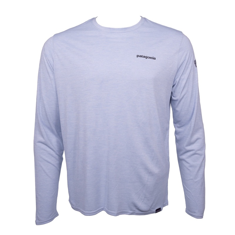 Patagonia Men’s Capilene Cool Daily Graphic Shirt – YD Logo – Fleck Blue