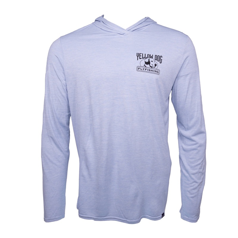 Patagonia Men’s Capilene Cool Daily Hoody – YD Logo – Fleck Blue