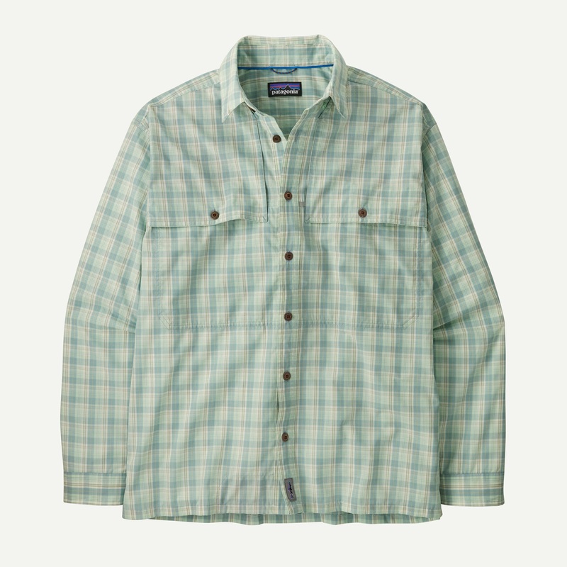Patagonia Men’s Long-Sleeve Island Hopper Shirt – Dipper: Rinsed Green