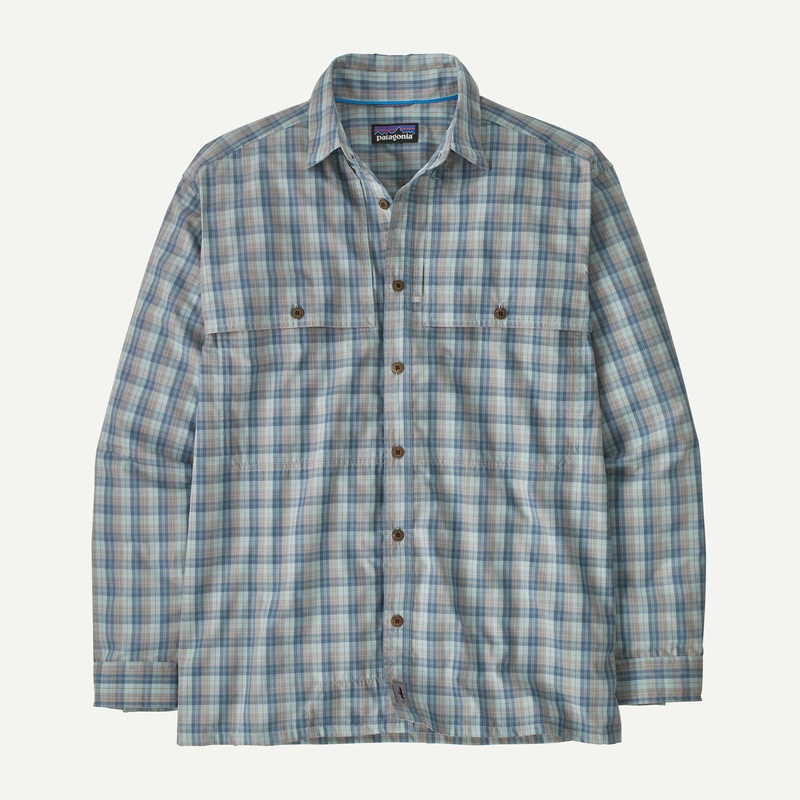 Patagonia Men’s Long-Sleeve Island Hopper Shirt – Dipper: Utility Blue