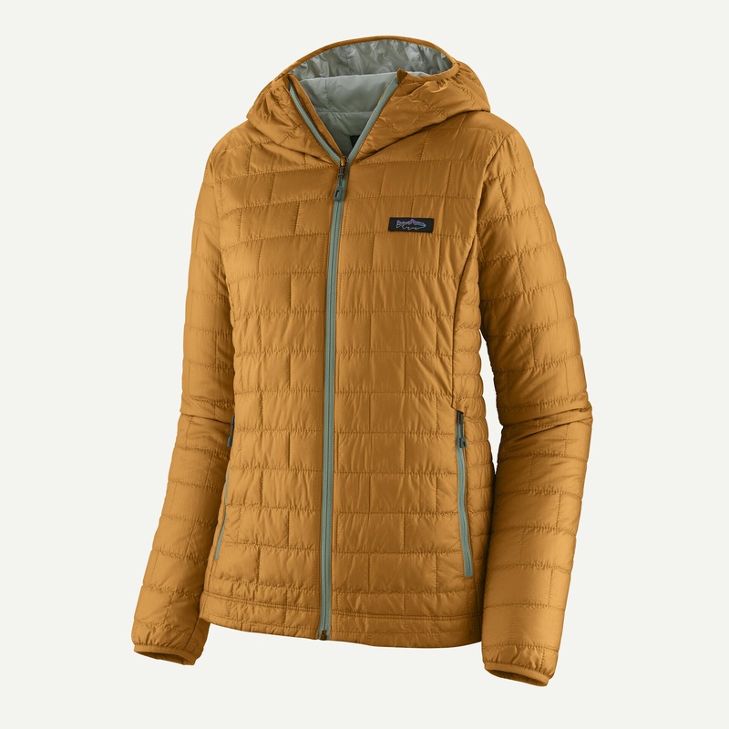 Patagonia Women’s Nano Puff Fitz Roy Trout Hoody – Raptor Brown