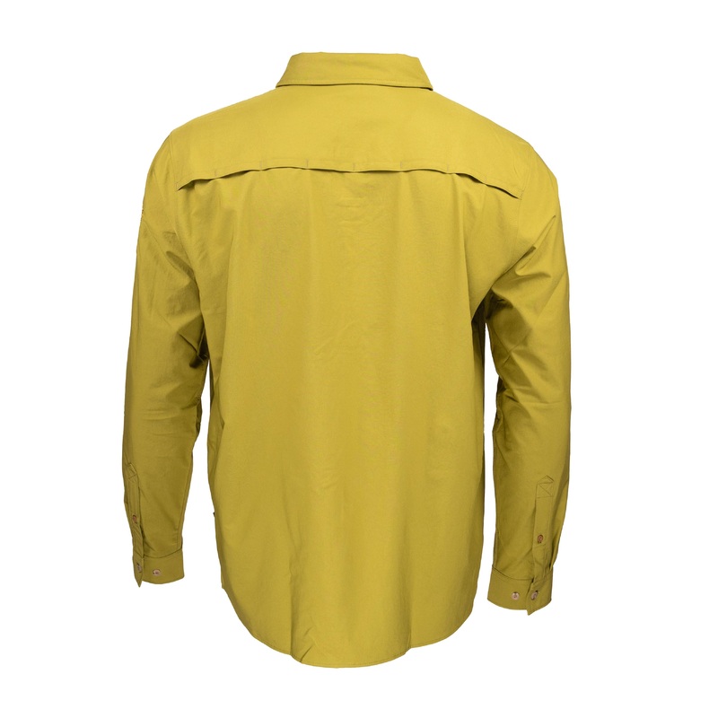 Patagonia Men’s Long-Sleeve Self Guided Sun Shirt – YD Logo – Graze Green