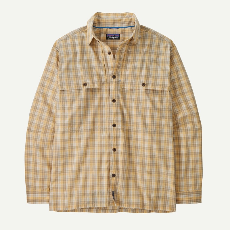 Patagonia Men’s Long-Sleeve Island Hopper Shirt – Dipper: Beeswax Tan