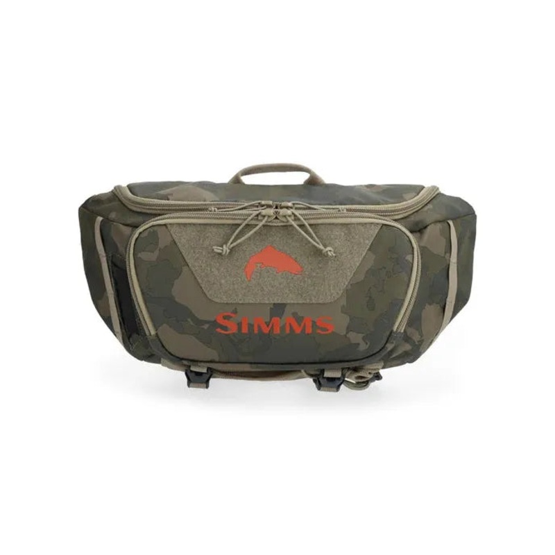 Simms Tributary Hip Pack – 5L|Regiment Camo Olive Drab|Basalt