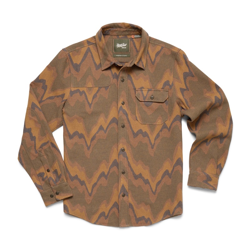 Howler Brothers Harker’s Flannel – Sediment Jacquard : Camel