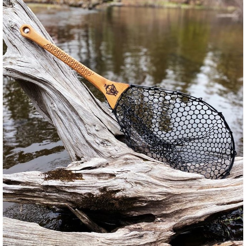 Hex Fly Steel-Head Reach Net|Black Net