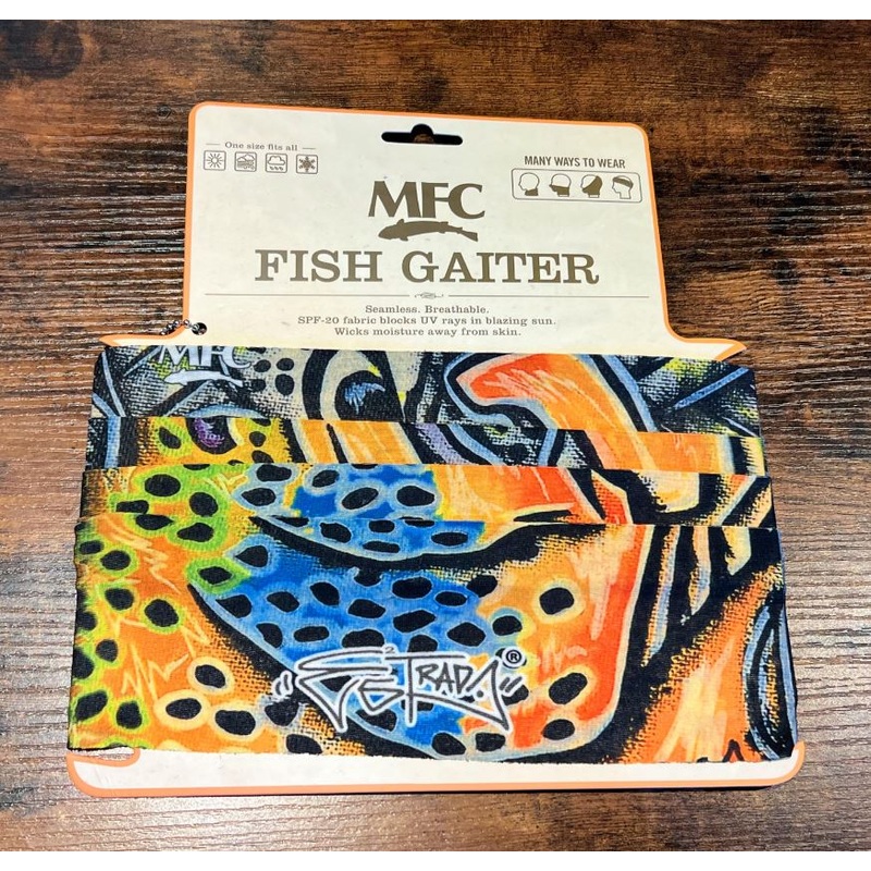 MFC Fish Gaiter – Estrada’s Brown Trout Graffiti