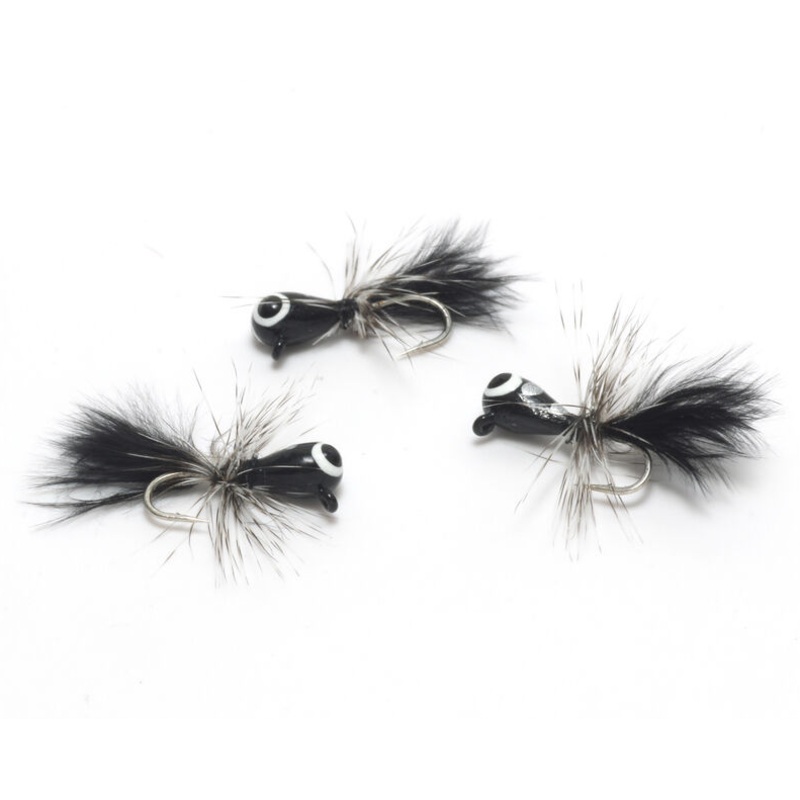 Tungsten Fly Ice Jigs|3mm|5mm|Black |11|Fl. Charteuse |127|Fl. Pink |138|Orange/Yellow/Charteuse |237|Fl. White |377
