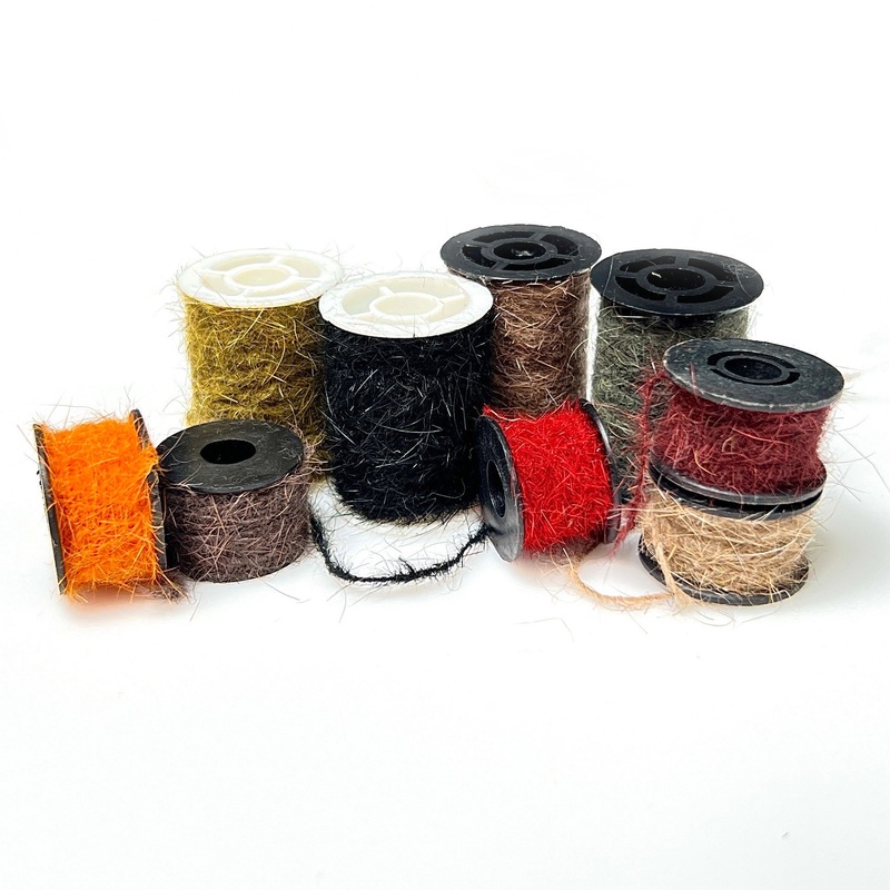 Rabbit Dreads|Light Hare’s Ear|Hare’s Ear|Dark Hare’s Ear|Wine|Rusty Orange|Dark Olive|Black|Red|Olive