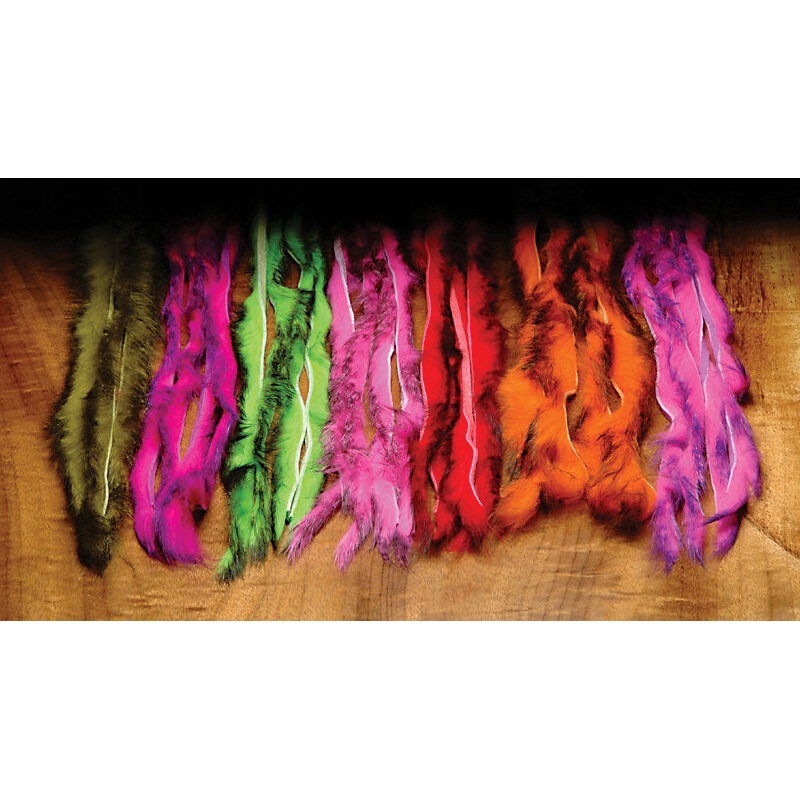 Two-Toned Rabbit Strips|Purple/Fl. Fuchsia|Blue/White|Hot Orange/Fl. Orange|Bright Purple/Baby Blue|White/Hot Orange|Chartreuse/Green Chartreuse|Yellow/Hot Orange|Hot Orange/Fl. Hot Pink|Hot Orange/White|Hot Pink/White|Alaska Flame|Purple/Hot Pink|Key Lim