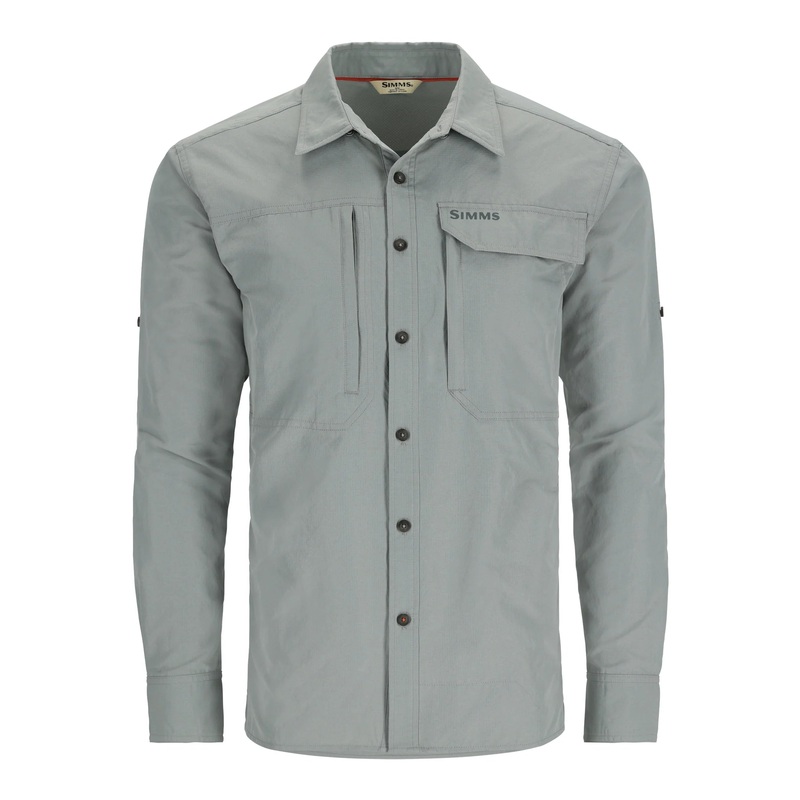 Simms Men’s Guide Shirt|Cinder|Neptune|Medium|Large|X-Large|XX-Large|XXX-Large|Small