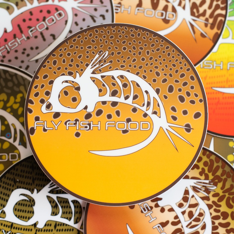 Fly Fish Food Sticker – Brown Trout (4)