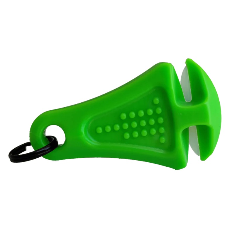 Ceramic Blade Zipper Pull|Blaze Orange|Green