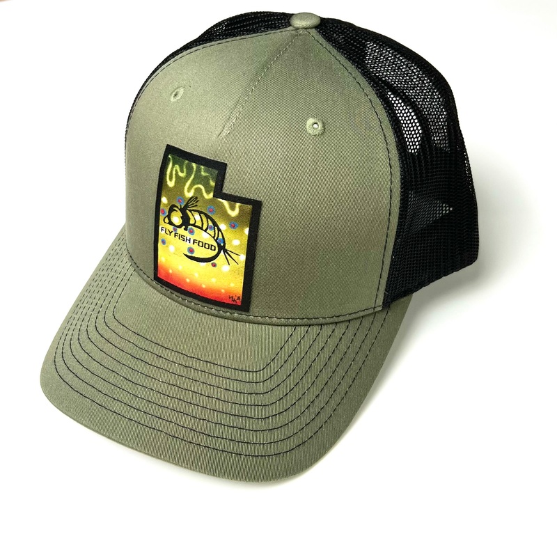 Fly Fish Food Hat – Utah Logo|Tiger Trout|Brook Trout|Rainbow Trout|Brown Trout