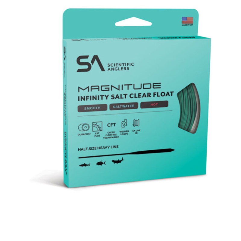 Scientific Anglers – Magnitude Infinity Salt Clear Float Fly Line – Smooth