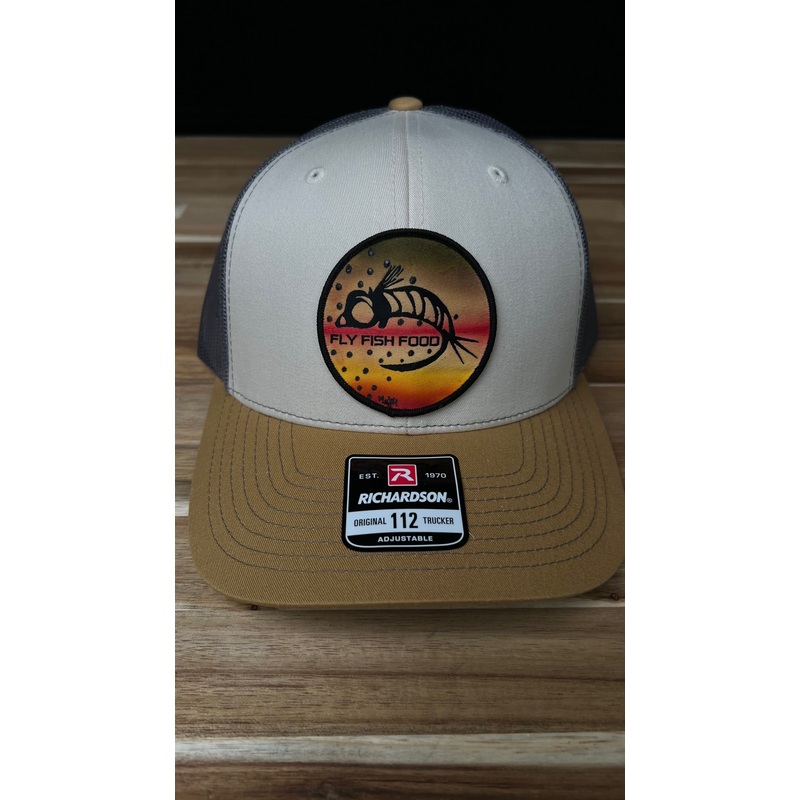 Fly Fish Food Logo Hat|Tiger Trout|Brook Trout|Cutthroat Trout|Brown Trout|Rainbow Trout|Common Carp
