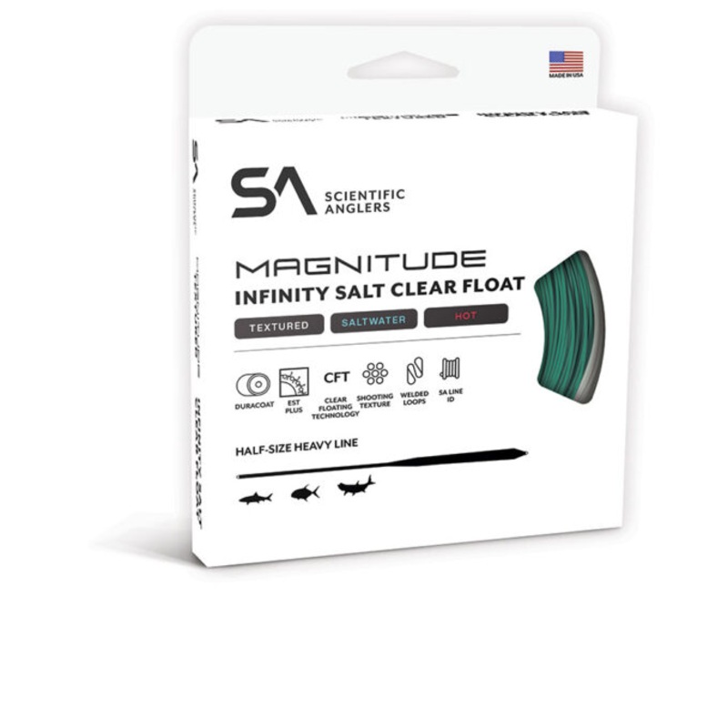 Scientific Anglers – Magnitude Infinity Salt Clear Float Fly Line – Textured