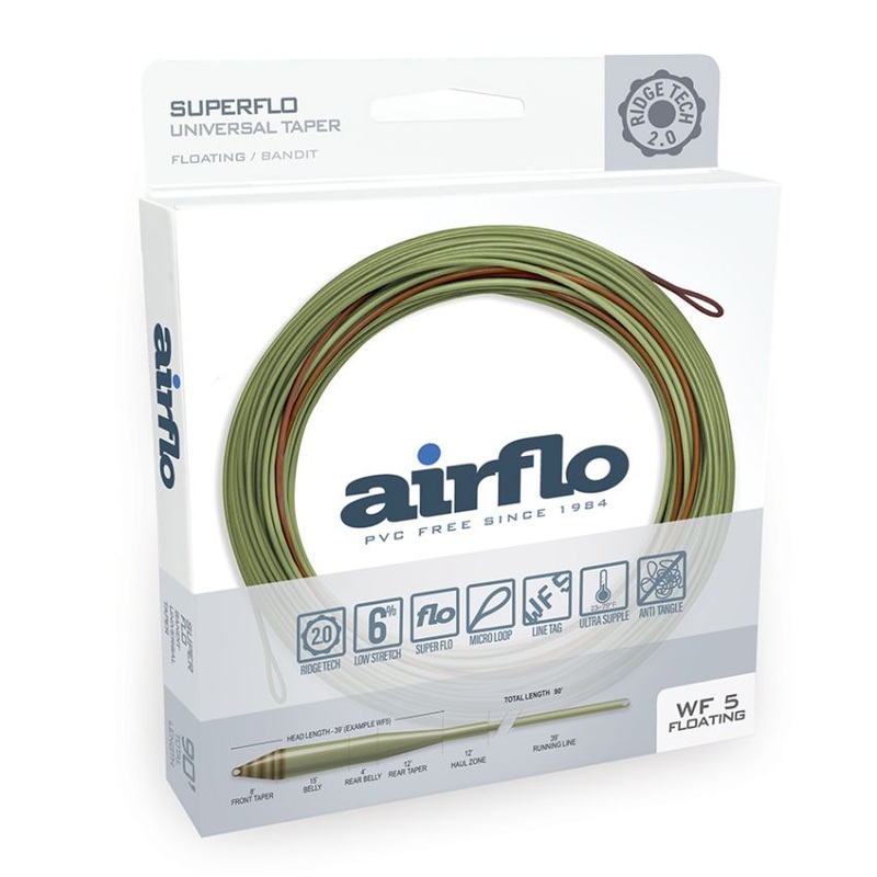 Airflo Superflo Ridge 2.0 Universal Bandit Taper Fly Line –  Camo/Lichen