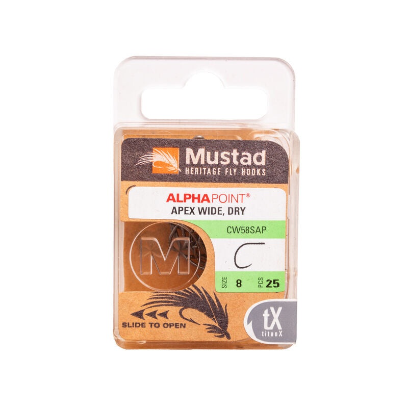 Mustad – Curved Apex Wide Dry Fly Hook CW58SAP
