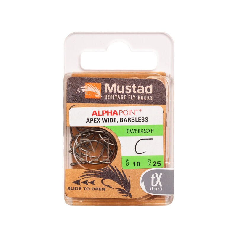 Mustad – Curved Wide Gap Dry Fly Hook CW58XSAP