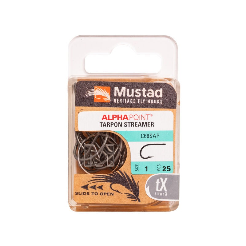 Mustad – Tarpon Hook C68SAP|4/0|3/0|2/0|1/0|1|2|4|6