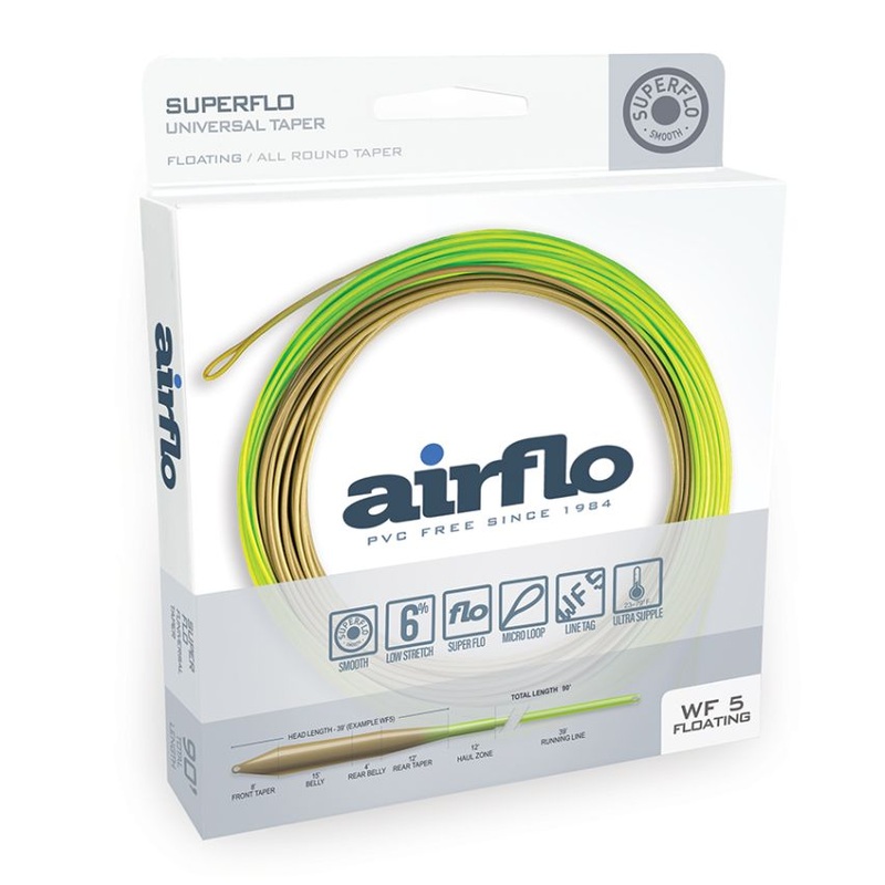 Airflo Superflo Universal Taper Fly Line – Moss Olive/Chartreuse