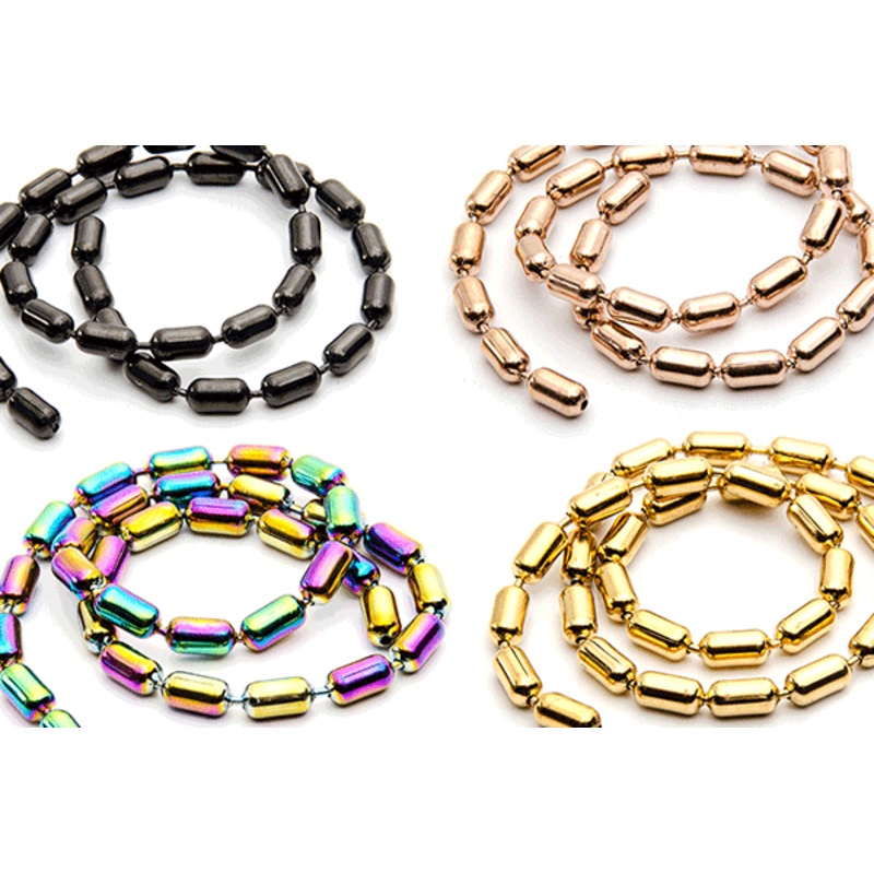 MFC Barrel Chain|Black|Copper|Gold|Rainbow|Silver|2.4mm|3.2mm|4.0mm