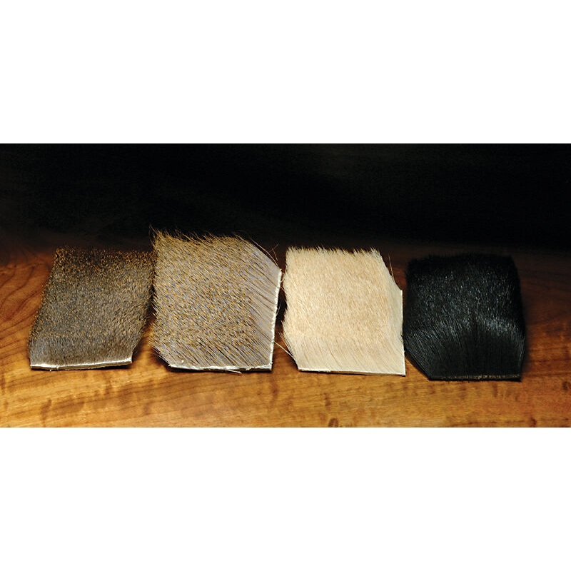 Coastal Deer Hair|Bleached|Dark|Dyed Black|Medium