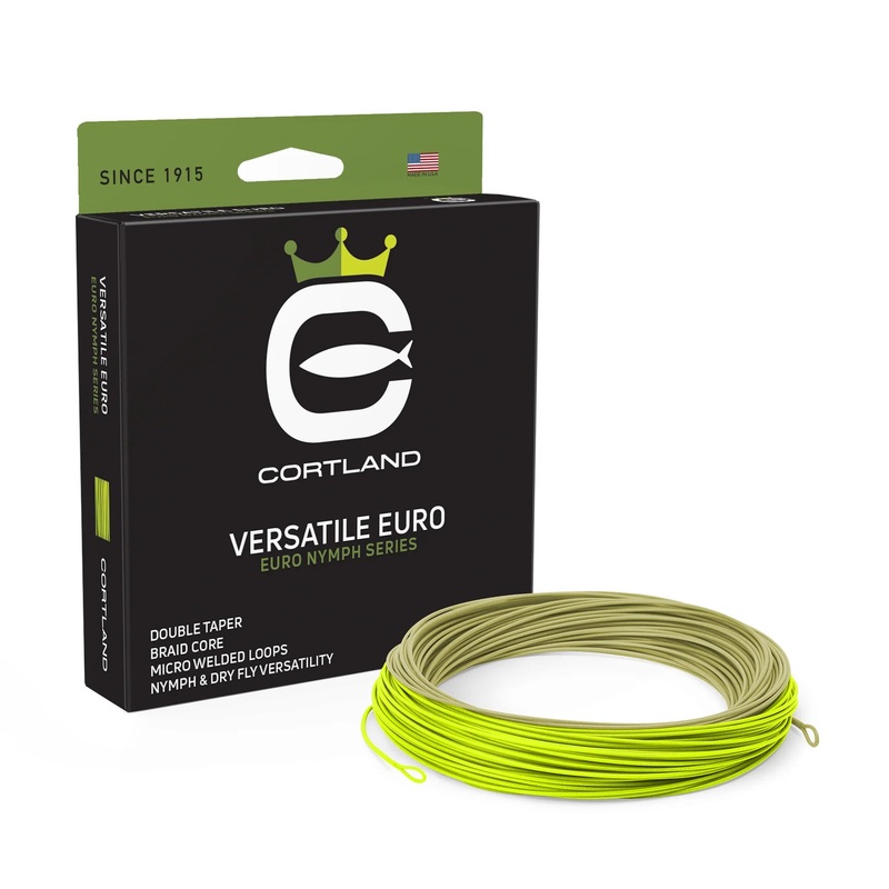 Cortland Versatile Euro Nymph Fly Line – Sage Green/Chartreuse -.022 – DT